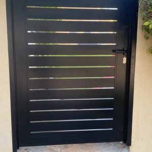Aluminum black matte door Aluminum black matte door