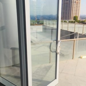 Glass door with frame double glaze Glass door with frame double glaze