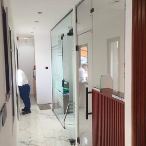 Glass partition Glass partition