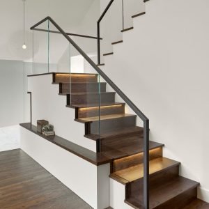 Staircase glass handrail Staircase glass handrail